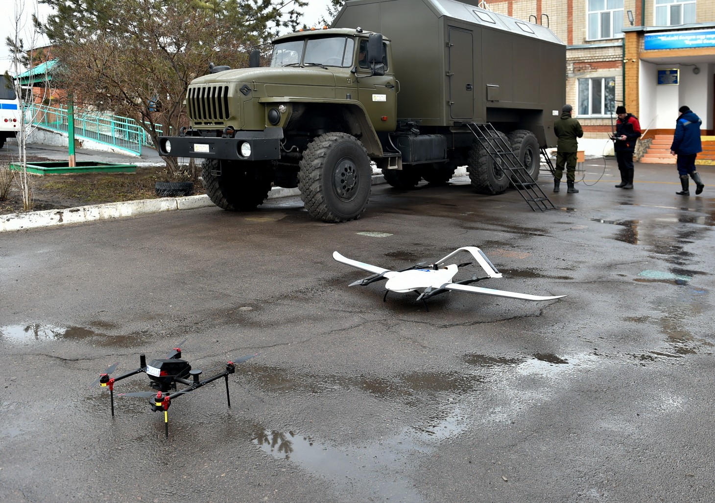 Петропавлдағы зауыт су тасқыны жағдайын тәулік бойы бақылау үшін ТЖД-ны  дрондармен қамтамасыз етті